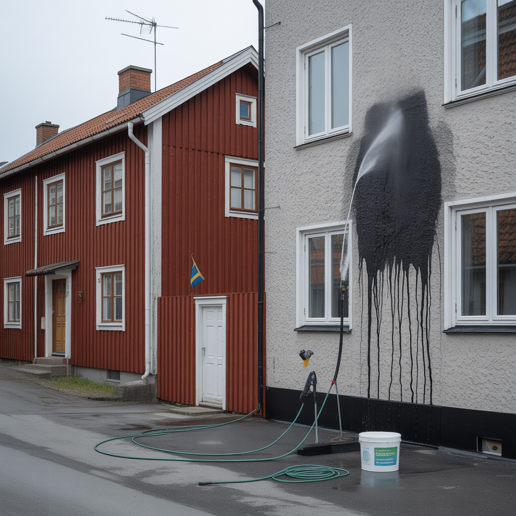 fasadtvatt med hogtryck kostnad risker och alternativ